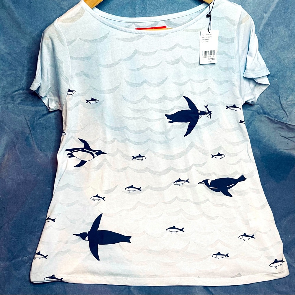 Graniph Lady F penguin t-shirt